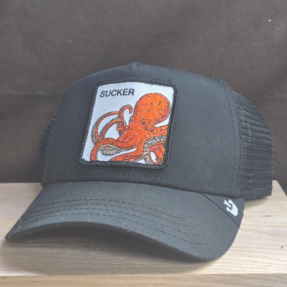 Goorin Bros Other - Goorin Bros The Farm Sucker Octopus Black Trucker Hat Snapback